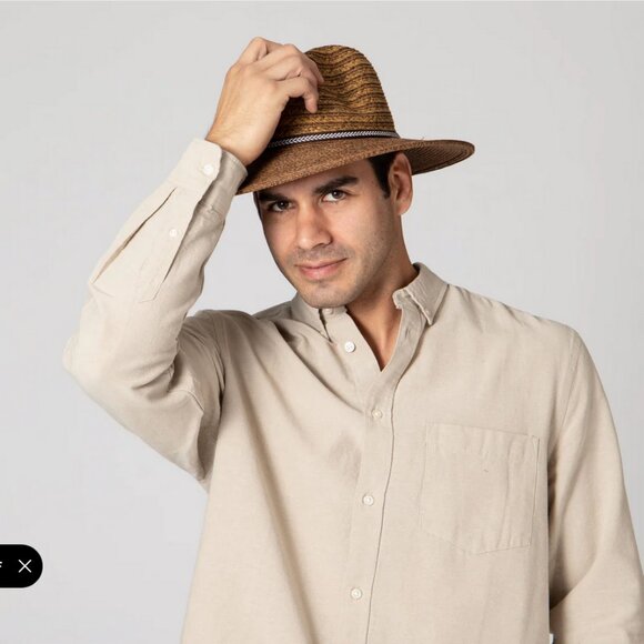 NewMen's Ultrabriad Panama With Jacquard Trim